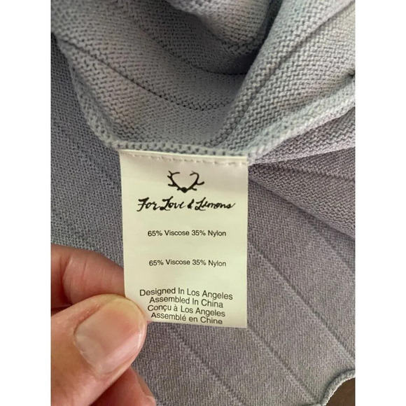 For Love & Lemons x KNITZ NWT Simone Laced Back Sweater Dress Small REVOLVE - Picture 14 of 16